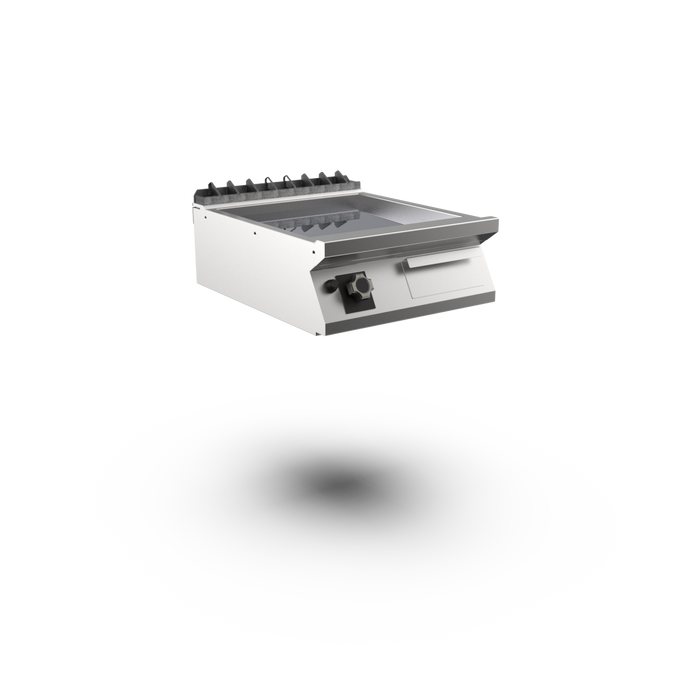 Mareno Gas Griddle Smooth Chromed Plate Top FT76GLCT