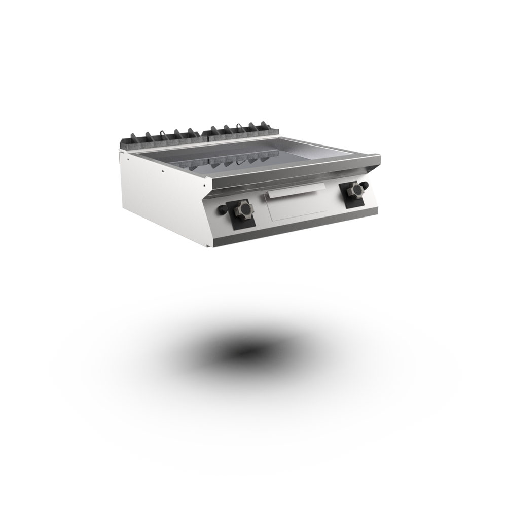 Mareno Gas Griddle Smooth Chromed Plate Top FT78GLCT