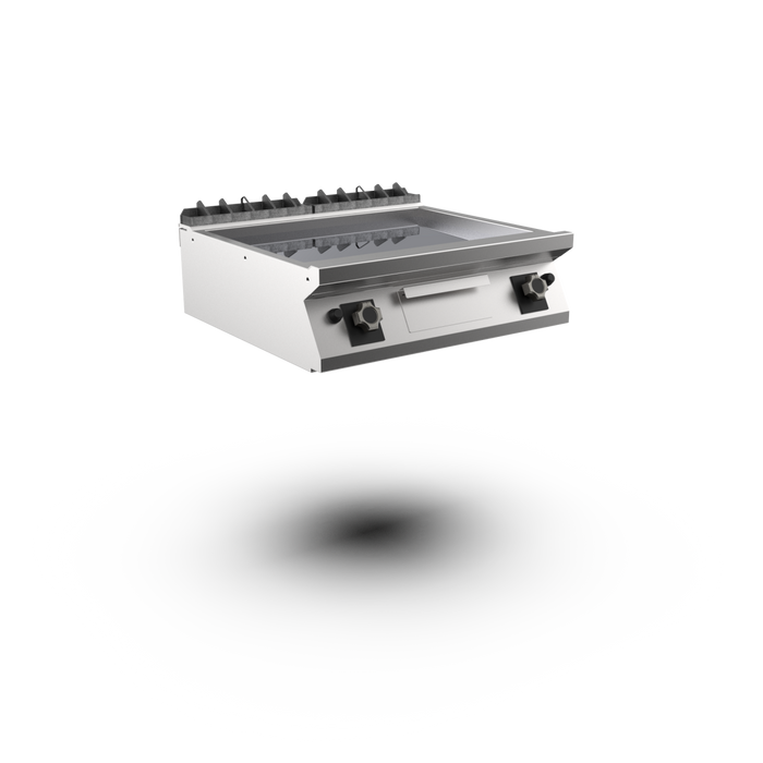 Mareno Gas Griddle Smooth Chromed Plate Top FT78GLCT