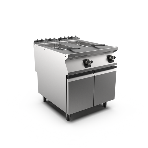 Mareno Twin Pan Gas Fryer FR98G15A - 15+15L