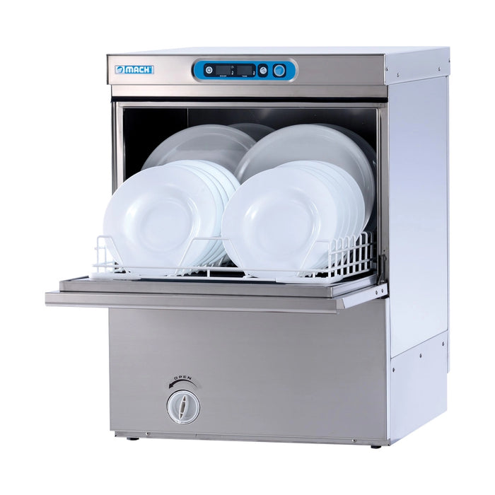 MACH DT50.13AP 500 × 500mm Digital Commercial Dishwasher (3 Phase)