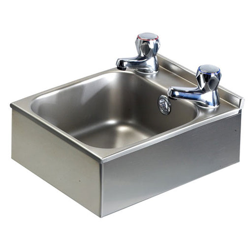 Classic Compact Wall Mounted Stainless Steel Hand Basin